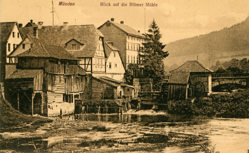 Photo: Blumer Mühle / Wasserkraftwerk Blumer Wehr in Hannoversch Münden