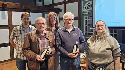 Ehrung Franz Cloer und Johann Hüneke